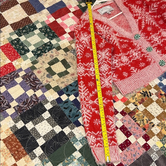 Festive Red and White Snowflake Cardigan - Picture 6 of 6